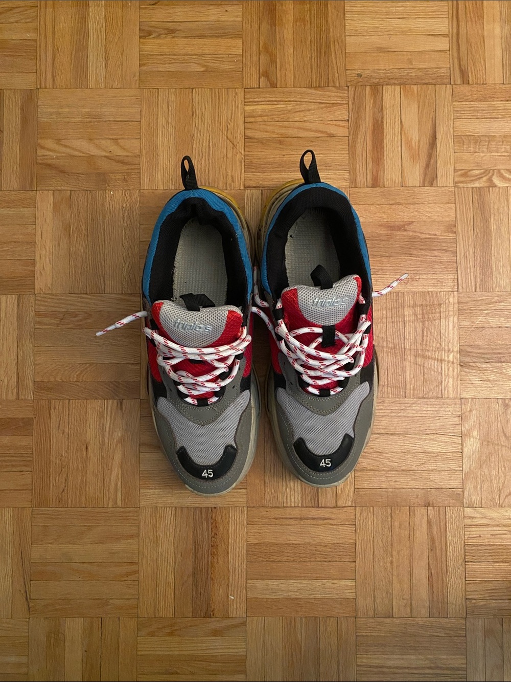 multicolour balenciaga triple s